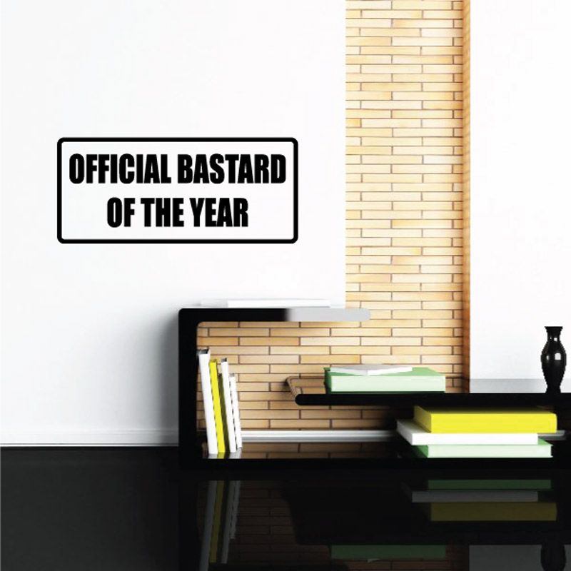 Image of Official b*stard of the year Decal