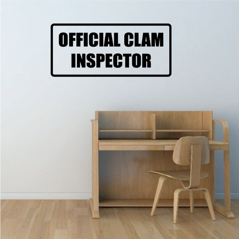 Image of Official clam inspector Decal