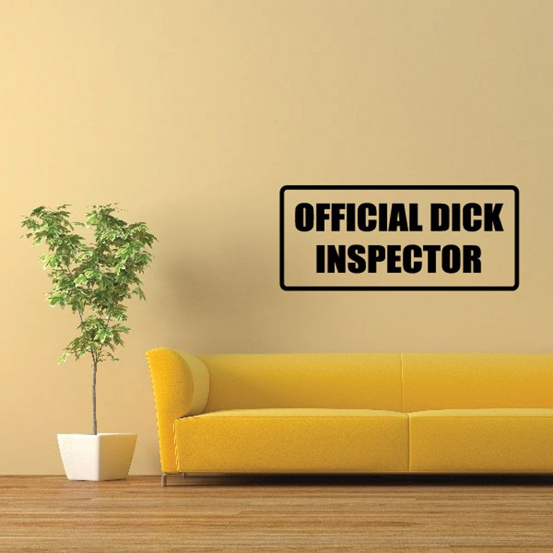 Image of Official dick inspector Decal