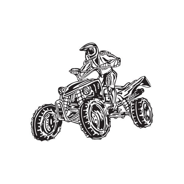 Image of Offroad ATV Wall Decal - Vinyl Decal - Car Decal - DC 023