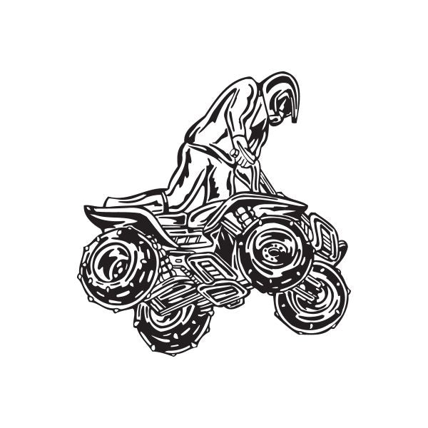 Image of Offroad ATV Wall Decal - Vinyl Decal - Car Decal - DC 028