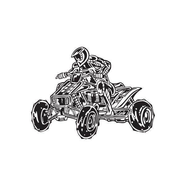 Image of Offroad ATV Wall Decal - Vinyl Decal - Car Decal - DC 061