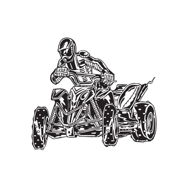 Image of Offroad ATV Wall Decal - Vinyl Decal - Car Decal - DC 069