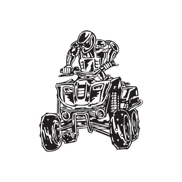 Image of Offroad ATV Wall Decal - Vinyl Decal - Car Decal - DC 076