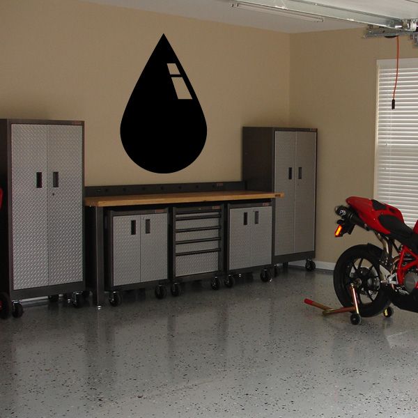 Black oil drip graphic decal