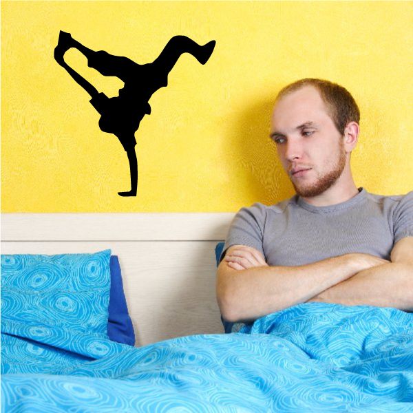 Image of One Handed Hand Stand Break Dancer Decal