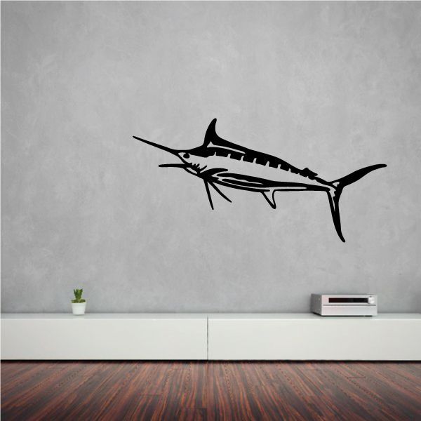 Image of Open Mouth Marlin Decal