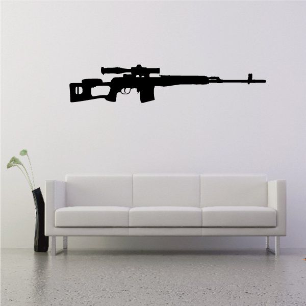 Sniper Rifle Wall Open Stock Sniper Rifle Wall Decal – Vinyl Disorder