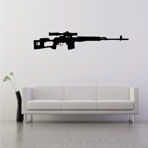 Image of Open Stock Sniper Rifle Wall Decal