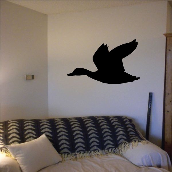 Image of Open Wings Flying Duck Decal