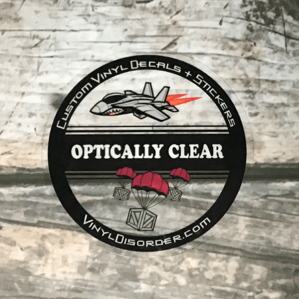 Image of Optically Clear Sticker Vinyl