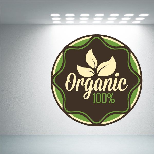 Image of Organic 100% Retail Discount Sign Wall Decal - Vinyl Decal - Car Decal - Idcolor013