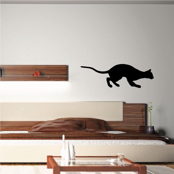 Image of Oriental Cat Crouching Decal