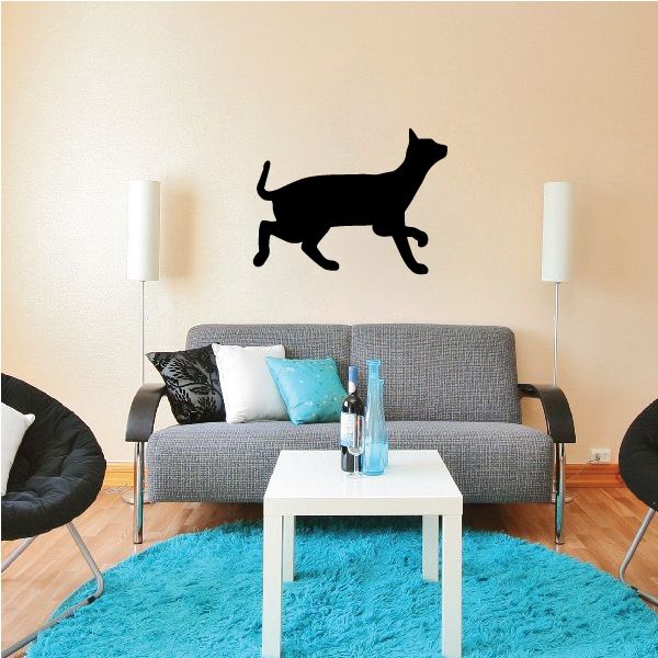 Image of Oriental Cat Prancing Decal