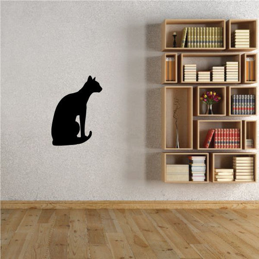 Image of Oriental Cat Sitting Decal