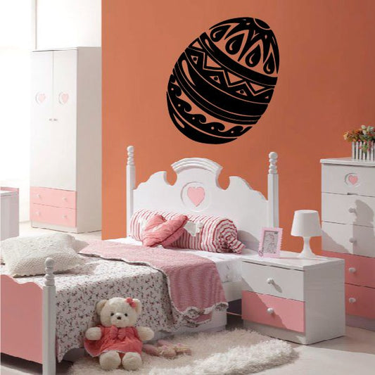Image of Ornately Decorated Easter Egg Decal