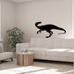 Black ornithoraptor wall decal silhouette
