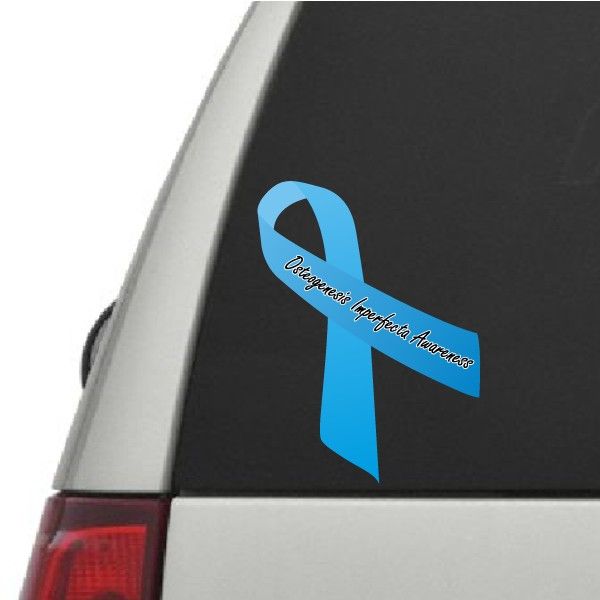 Image of Osteogenesis Imperfecta Awareness Ribbon Vinyl Sticker