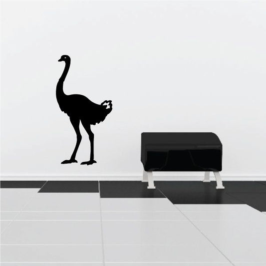 Image of Ostrich Standing Decal