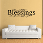 Vinyl wall decal: 'Our greatest Blessings' and 'Grandma & Grandpa' text