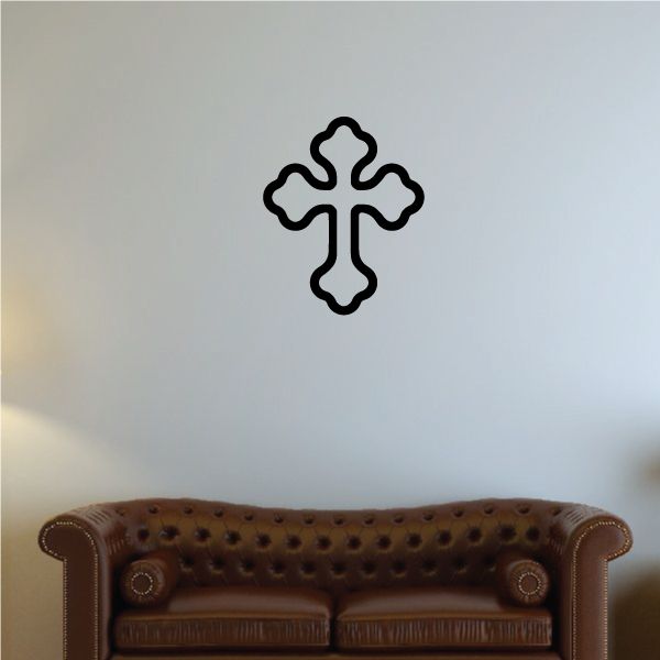 Image of Outlined Bononee Cross Decal