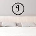 Image of Outlined Circle Monogram Decal