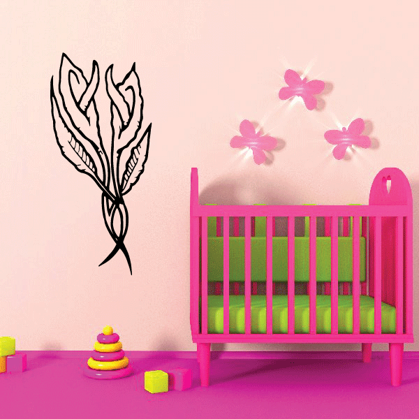 Image of Outlined Flower Decals