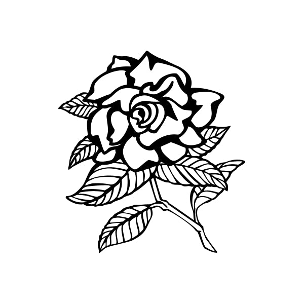 Image of Outlined Flower Decals