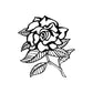 Image of Outlined Flower Decals