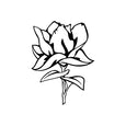 Image of Outlined Flower Decals