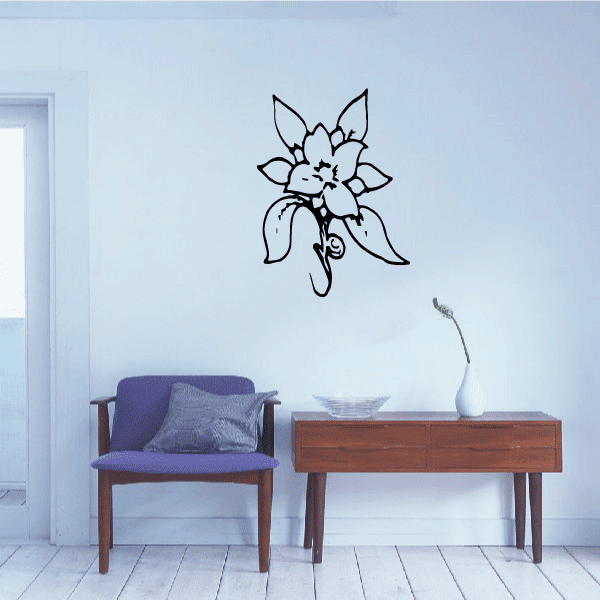 Image of Outlined Flower Decals