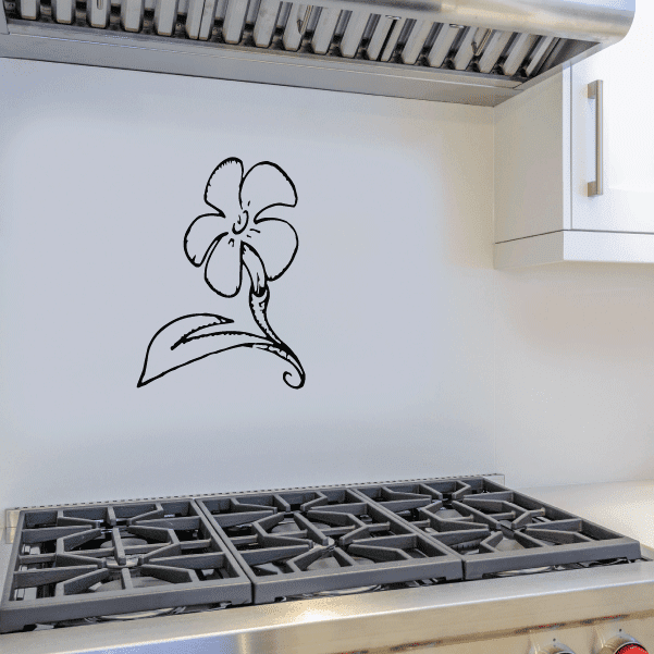 Image of Outlined Flower Decals