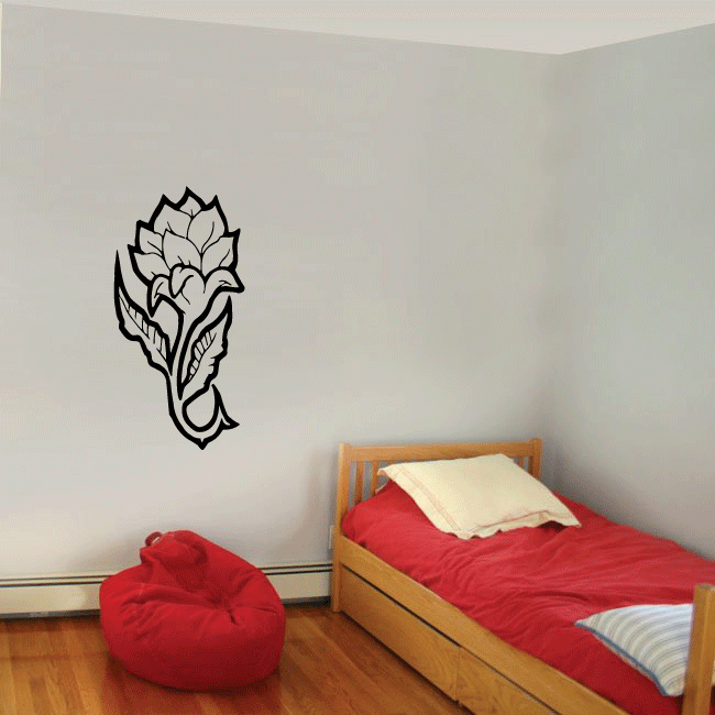 Image of Outlined Flower Decals