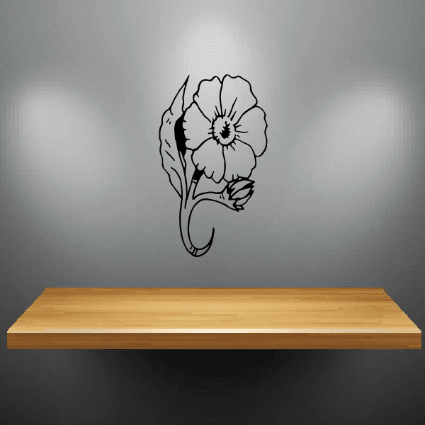 Image of Outlined Flower Decals