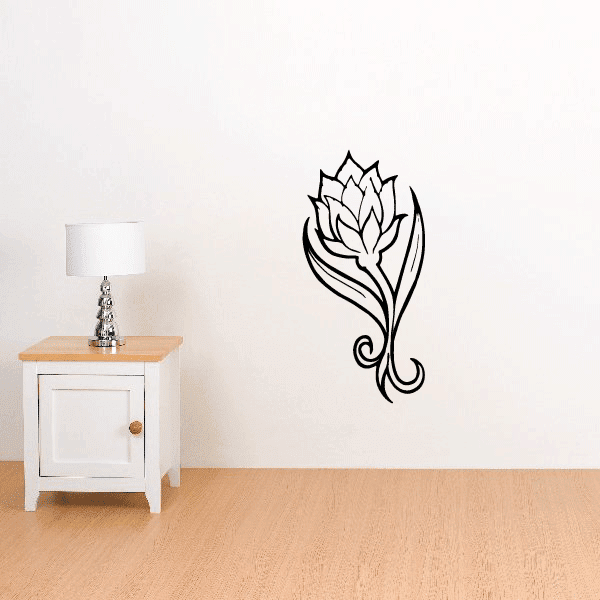 Image of Outlined Flower Decals