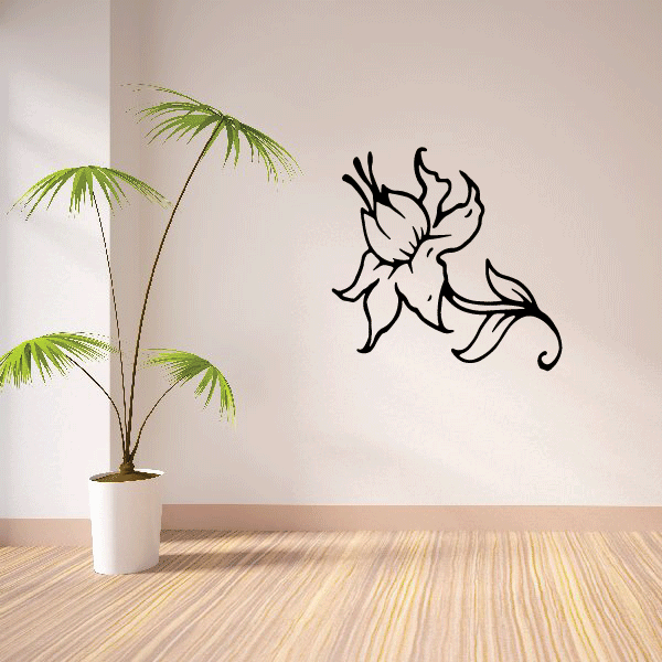 Image of Outlined Flower Decals