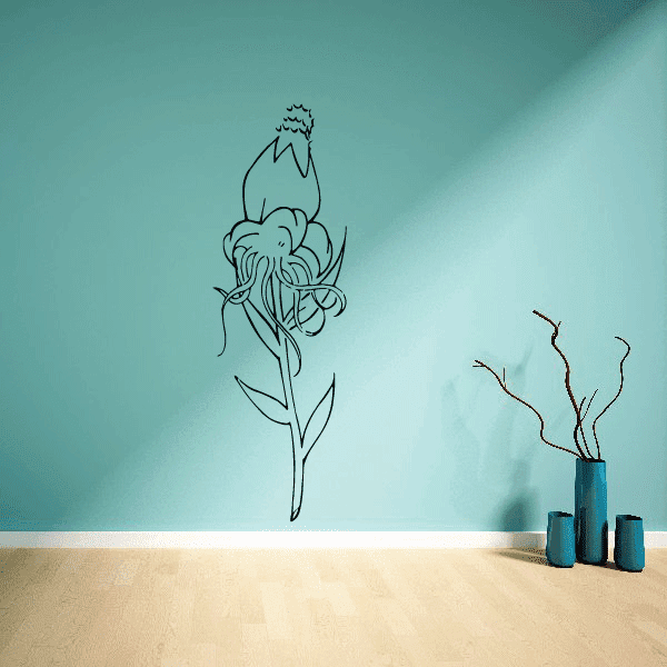 Image of Outlined Flower Decals