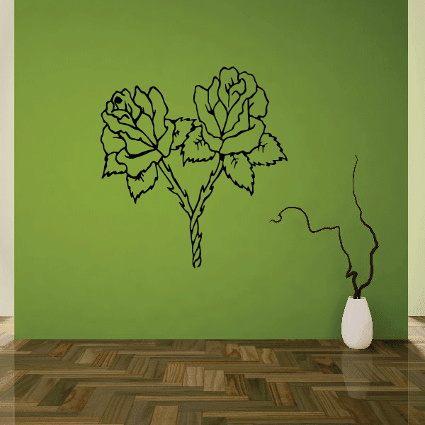 Image of Outlined Flower Decals