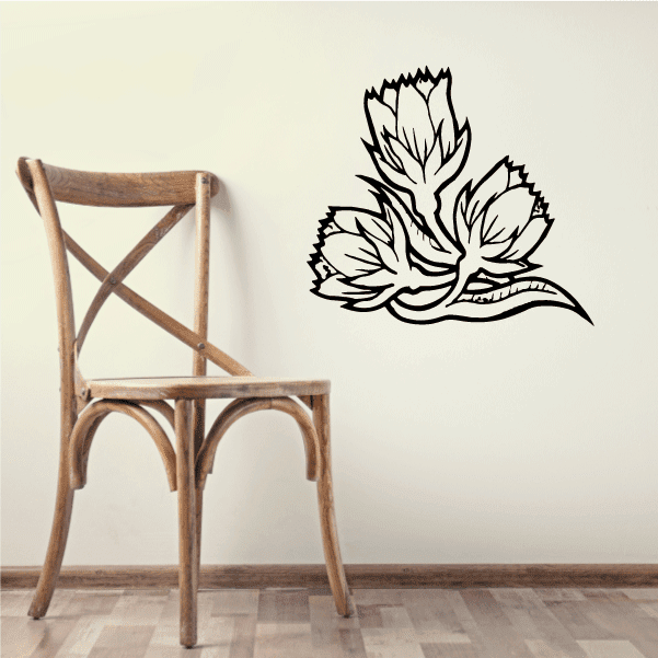 Image of Outlined Flower Decals