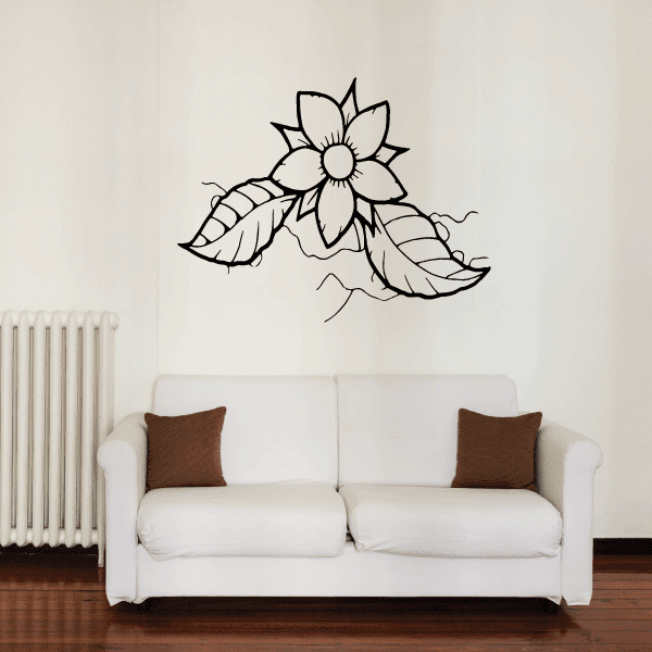 Image of Outlined Flower Decals