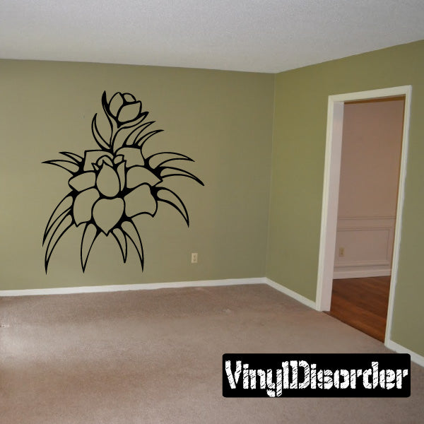 Image of Outlined Flower Decals