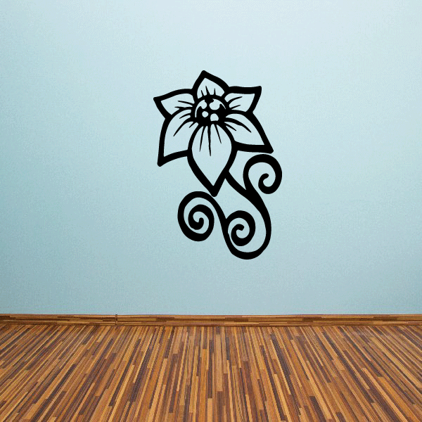 Image of Outlined Flower Decals