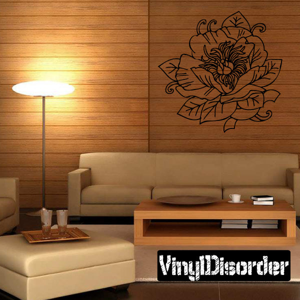 Image of Outlined Flower Decals