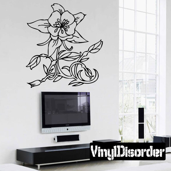 Image of Outlined Flower Decals