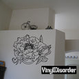 Image of Outlined Flower Decals