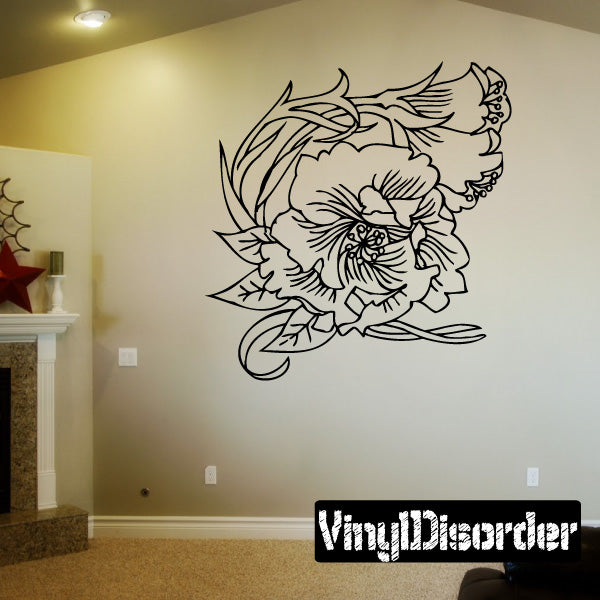 Image of Outlined Flower Decals