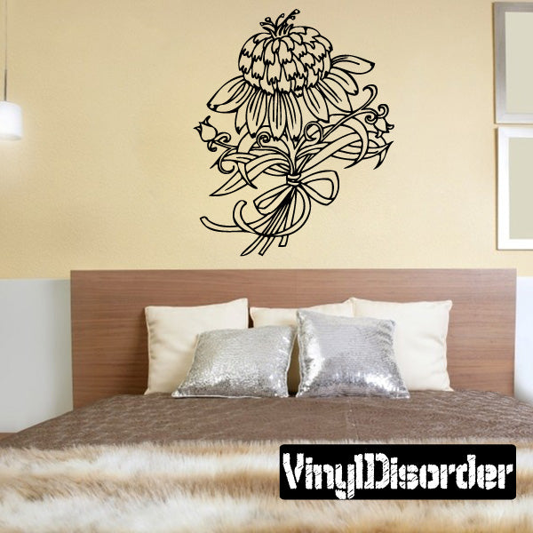 Image of Outlined Flower Decals