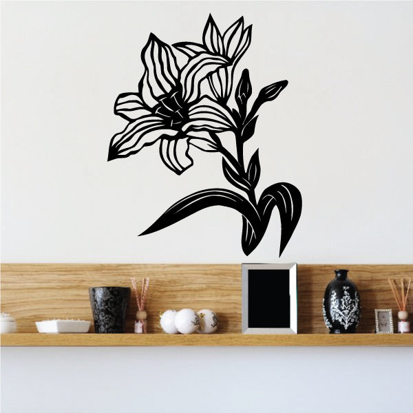 Image of Outlined Flower Decals