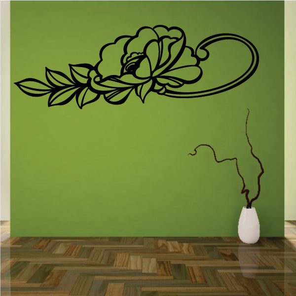 Image of Outlined Flower Decals