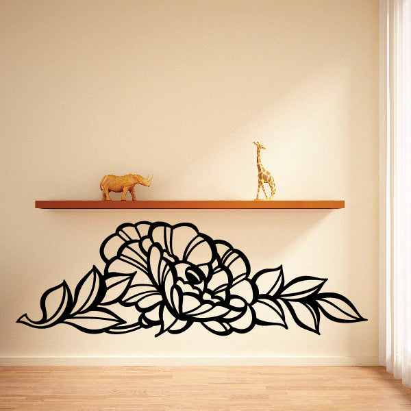 Image of Outlined Flower Decals